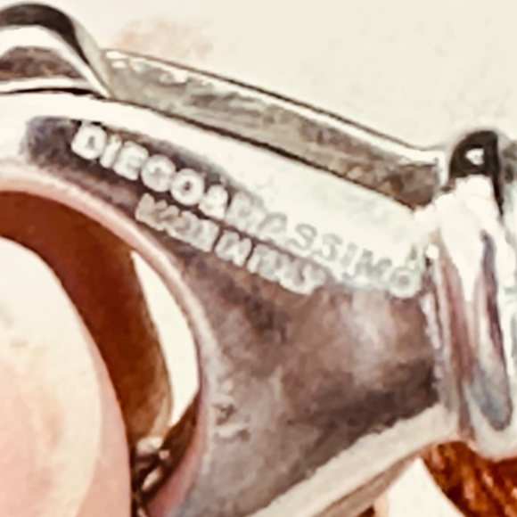 Diego & Massimo Made in Italy Rose Tone & Silver Tone Chain Link Bracelet - Picture 8 of 12